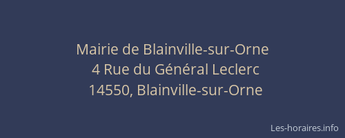 Mairie de Blainville-sur-Orne