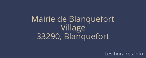 Mairie de Blanquefort