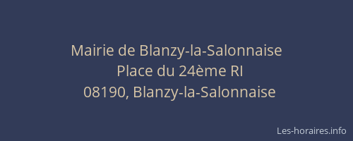 Mairie de Blanzy-la-Salonnaise
