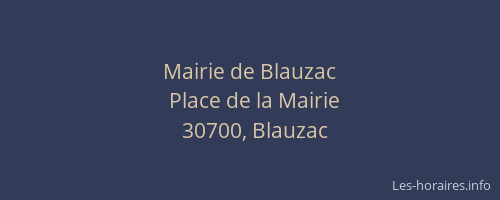 Mairie de Blauzac