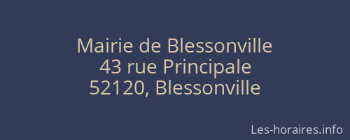 Mairie de Blessonville