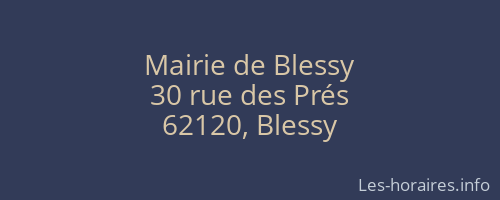 Mairie de Blessy