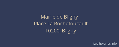 Mairie de Bligny