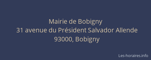 Mairie de Bobigny