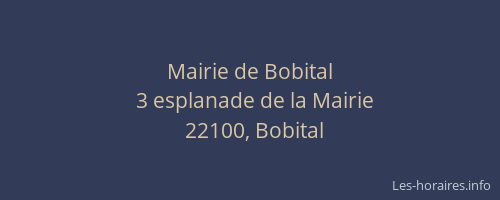 Mairie de Bobital
