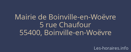 Mairie de Boinville-en-Woëvre