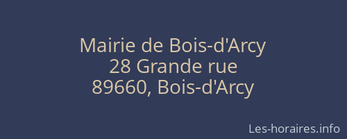 Mairie de Bois-d'Arcy