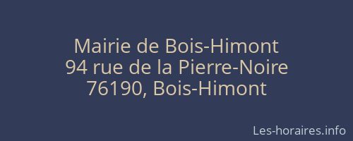 Mairie de Bois-Himont