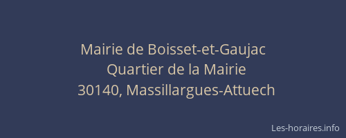 Mairie de Boisset-et-Gaujac