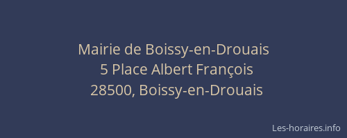 Mairie de Boissy-en-Drouais