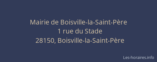 Mairie de Boisville-la-Saint-Père