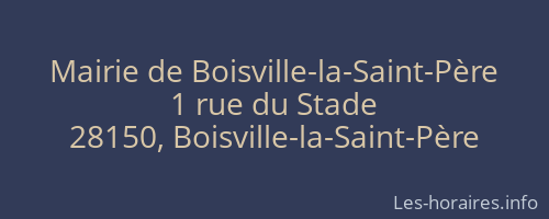 Mairie de Boisville-la-Saint-Père