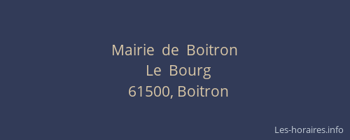 Mairie  de  Boitron