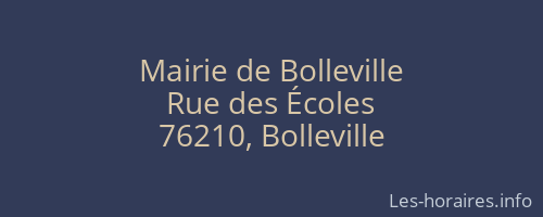 Mairie de Bolleville