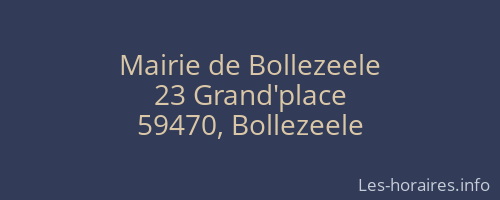 Mairie de Bollezeele