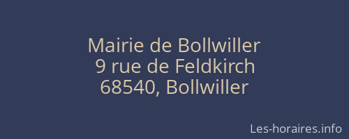 Mairie de Bollwiller