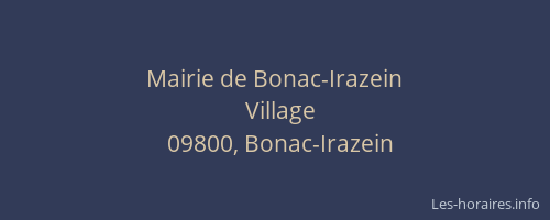 Mairie de Bonac-Irazein