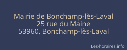 Mairie de Bonchamp-lès-Laval