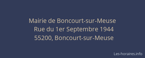 Mairie de Boncourt-sur-Meuse