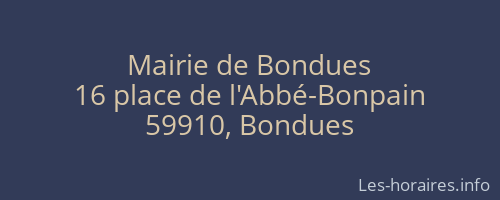 Mairie de Bondues