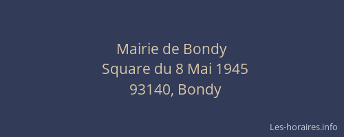 Mairie de Bondy