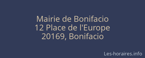 Mairie de Bonifacio