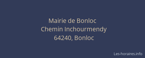 Mairie de Bonloc