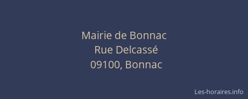 Mairie de Bonnac