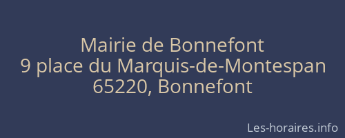 Mairie de Bonnefont