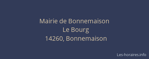 Mairie de Bonnemaison