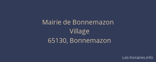 Mairie de Bonnemazon