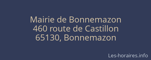 Mairie de Bonnemazon