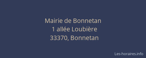 Mairie de Bonnetan