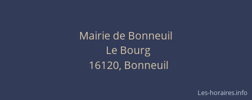 Mairie de Bonneuil