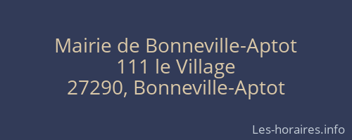 Mairie de Bonneville-Aptot