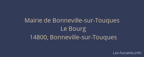 Mairie de Bonneville-sur-Touques