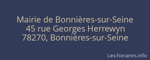 Mairie de Bonnières-sur-Seine