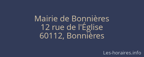 Mairie de Bonnières