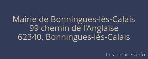 Mairie de Bonningues-lès-Calais