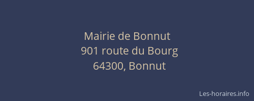 Mairie de Bonnut