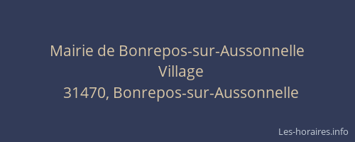Mairie de Bonrepos-sur-Aussonnelle