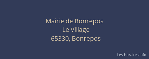Mairie de Bonrepos