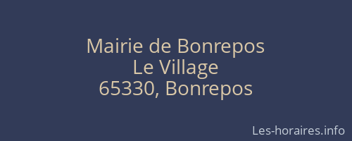 Mairie de Bonrepos