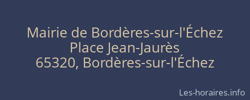 Mairie de Bordères-sur-l'Échez