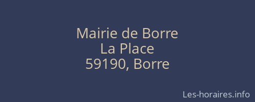 Mairie de Borre