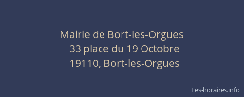 Mairie de Bort-les-Orgues