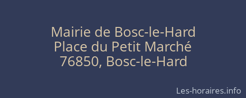 Mairie de Bosc-le-Hard