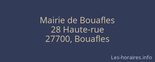 Mairie de Bouafles