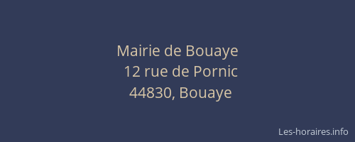 Mairie de Bouaye