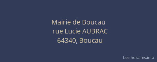 Mairie de Boucau